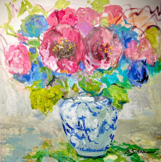 Blue and White Centerpiece
